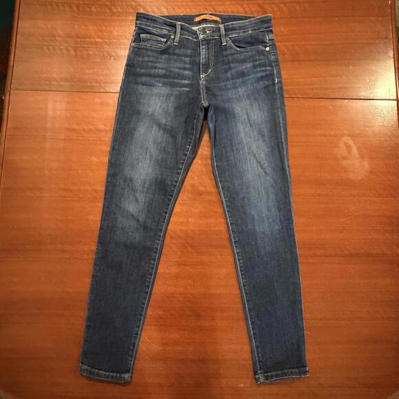 Joe's Jeans The Icon Ankle Mid Rise Skinny Jeans Chandra Blue Denim Size 27 - Picture 2 of 15